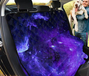 Purple Stars Nebula Galaxy Space Print Pet Car Back Seat Cover