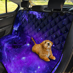 Purple Stars Nebula Galaxy Space Print Pet Car Back Seat Cover