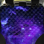 Purple Stars Nebula Galaxy Space Print Pet Car Back Seat Cover