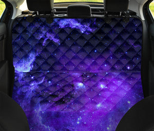 Purple Stars Nebula Galaxy Space Print Pet Car Back Seat Cover