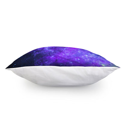 Purple Stars Nebula Galaxy Space Print Pillow Cover