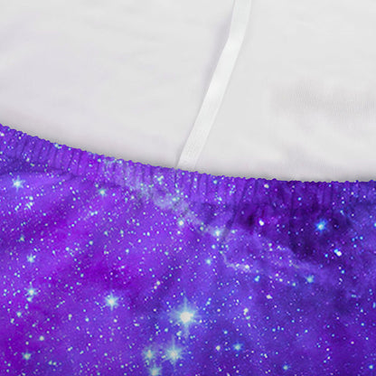 Purple Stars Nebula Galaxy Space Print Sofa Cover