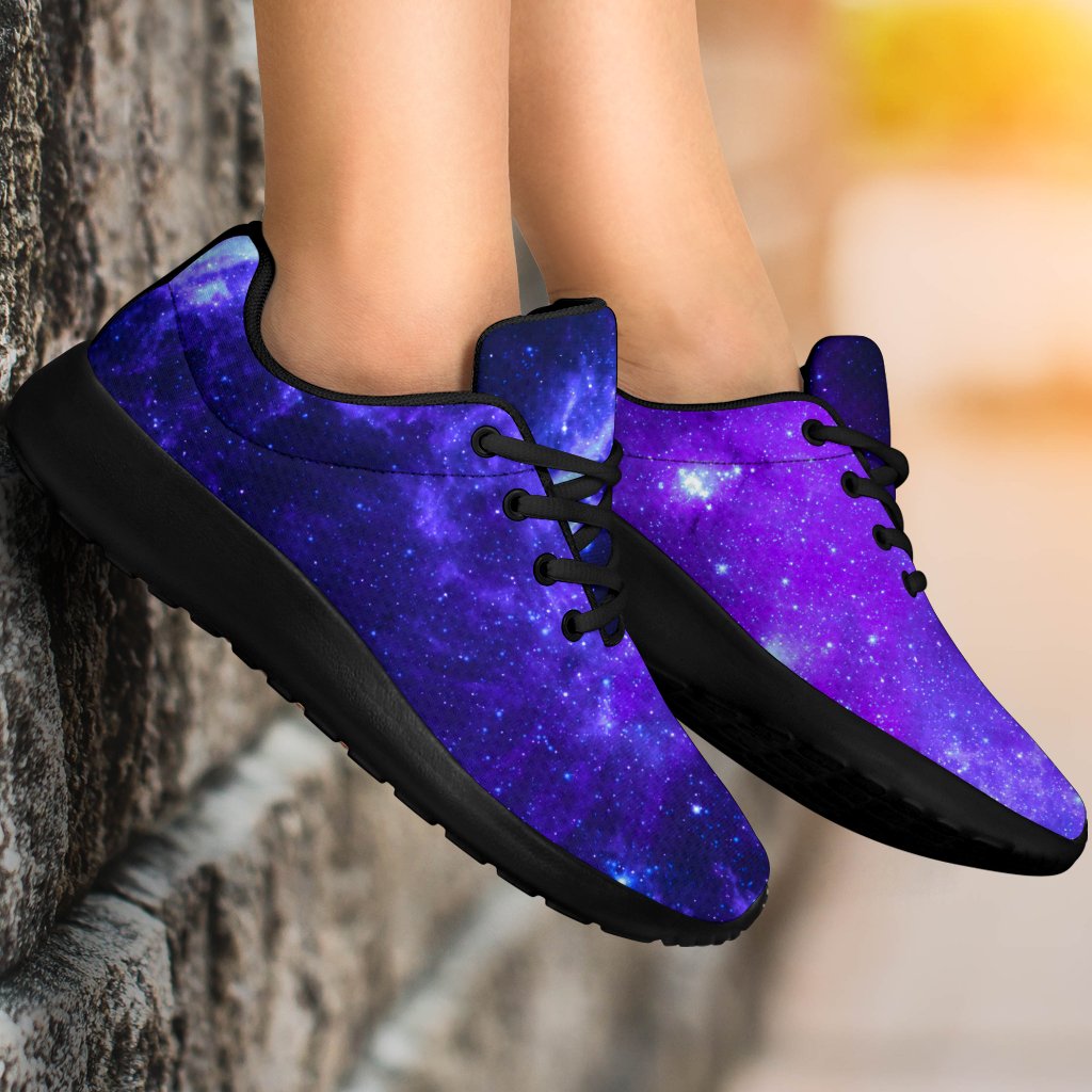 Purple Stars Nebula Galaxy Space Print Sport Shoes GearFrost