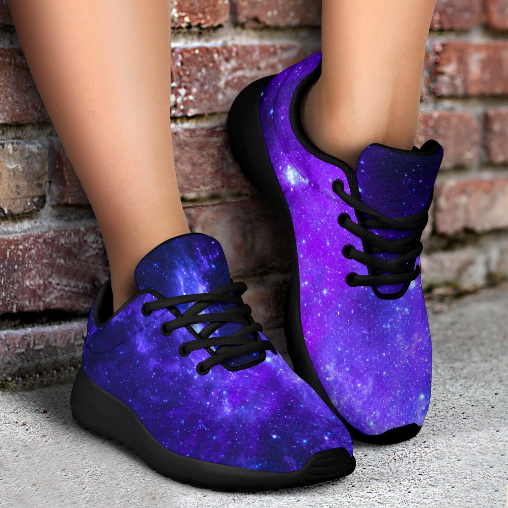 Purple Stars Nebula Galaxy Space Print Sport Shoes GearFrost