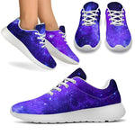 Purple Stars Nebula Galaxy Space Print Sport Shoes GearFrost