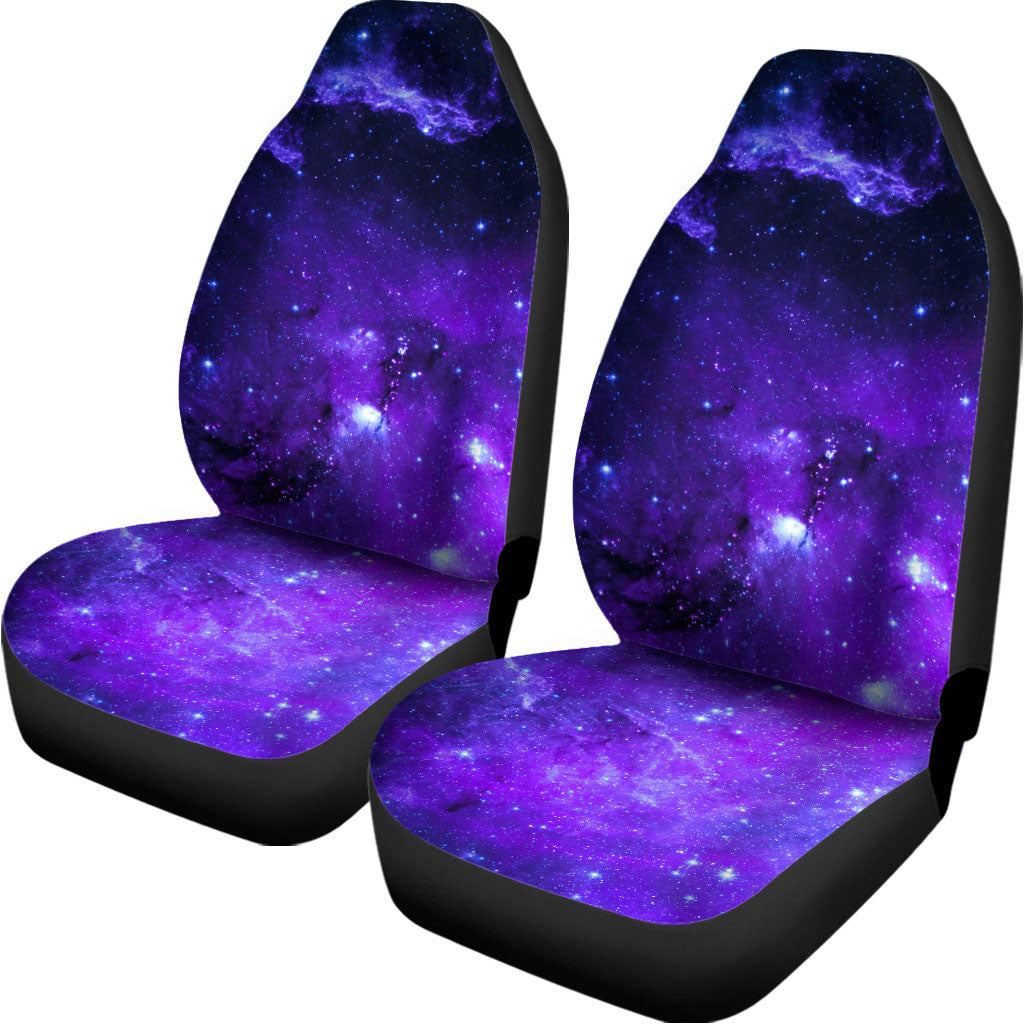 Purple Stars Nebula Galaxy Space Print Universal Fit Car Seat Covers