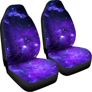 Purple Stars Nebula Galaxy Space Print Universal Fit Car Seat Covers