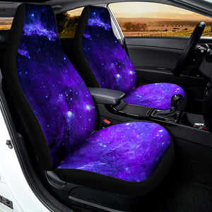 Purple Stars Nebula Galaxy Space Print Universal Fit Car Seat Covers