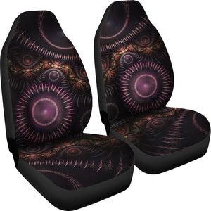 Purple Steampunk Mandala Universal Fit Car Seat Covers GearFrost