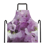 Purple Sweet Pea Print Apron