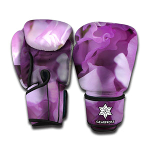 Purple Sweet Pea Print Boxing Gloves