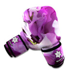 Purple Sweet Pea Print Boxing Gloves