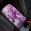 Purple Sweet Pea Print Car Center Console Cover