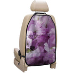 Purple Sweet Pea Print Car Seat Organizers