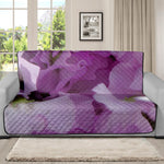 Purple Sweet Pea Print Futon Protector