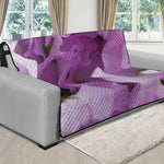 Purple Sweet Pea Print Futon Protector