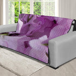 Purple Sweet Pea Print Futon Protector