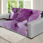 Purple Sweet Pea Print Futon Protector