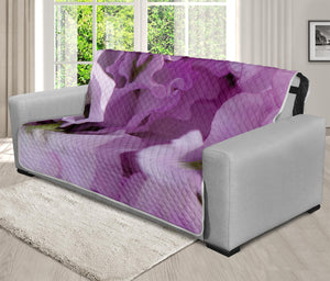 Purple Sweet Pea Print Futon Protector