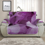 Purple Sweet Pea Print Half Sofa Protector