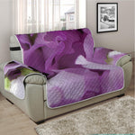 Purple Sweet Pea Print Half Sofa Protector