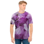 Purple Sweet Pea Print Men's T-Shirt