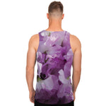 Purple Sweet Pea Print Men's Tank Top