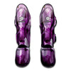 Purple Sweet Pea Print Muay Thai Shin Guard