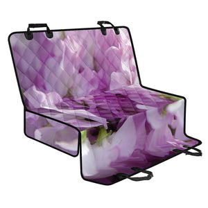 Purple Sweet Pea Print Pet Car Back Seat Cover