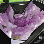 Purple Sweet Pea Print Pet Car Back Seat Cover