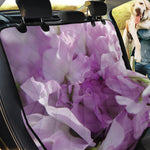 Purple Sweet Pea Print Pet Car Back Seat Cover