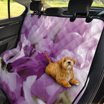 Purple Sweet Pea Print Pet Car Back Seat Cover