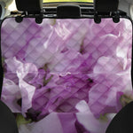 Purple Sweet Pea Print Pet Car Back Seat Cover