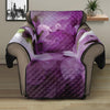 Purple Sweet Pea Print Recliner Protector