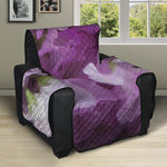 Purple Sweet Pea Print Recliner Protector