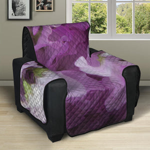 Purple Sweet Pea Print Recliner Protector