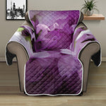 Purple Sweet Pea Print Recliner Protector