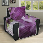 Purple Sweet Pea Print Recliner Protector