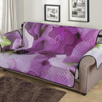 Purple Sweet Pea Print Sofa Protector