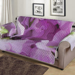 Purple Sweet Pea Print Sofa Protector