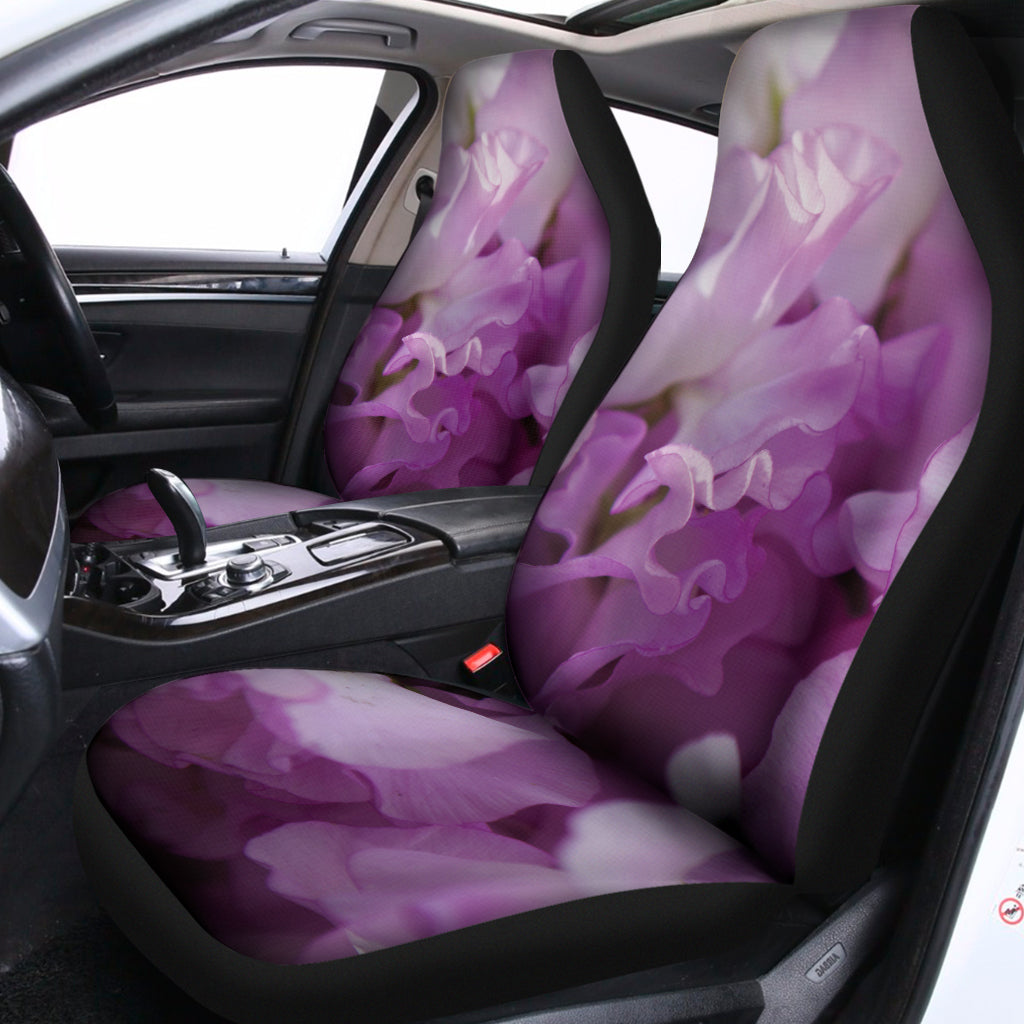 Purple Sweet Pea Print Universal Fit Car Seat Covers