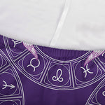 Purple Taurus Zodiac Pattern Print Sofa Cover