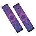 Purple Trippy Mandala Print Car Seat Belt Covers