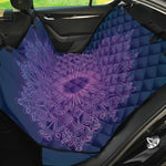 Purple Trippy Mandala Print Pet Car Back Seat Cover