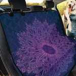 Purple Trippy Mandala Print Pet Car Back Seat Cover