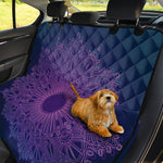 Purple Trippy Mandala Print Pet Car Back Seat Cover