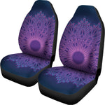 Purple Trippy Mandala Print Universal Fit Car Seat Covers