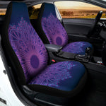 Purple Trippy Mandala Print Universal Fit Car Seat Covers