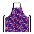 Purple Tropical Hawaiian Pattern Print Apron