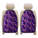 Purple Tropical Hawaiian Pattern Print Car Seat Organizers